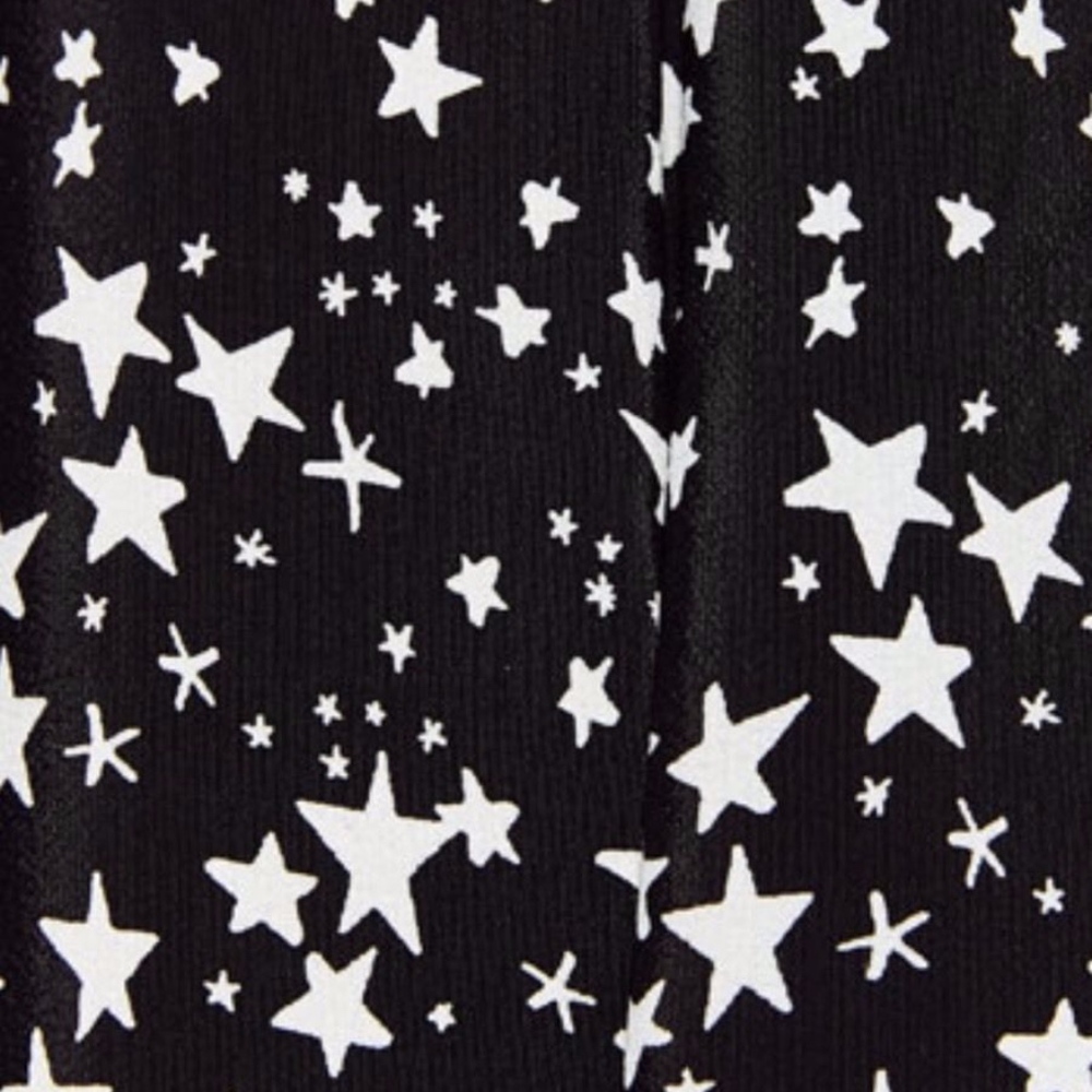 ZARA Black & White Star Print Shorts_5